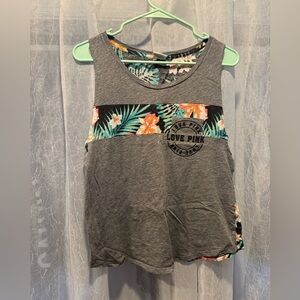 Victoria secret pink tank top tropical